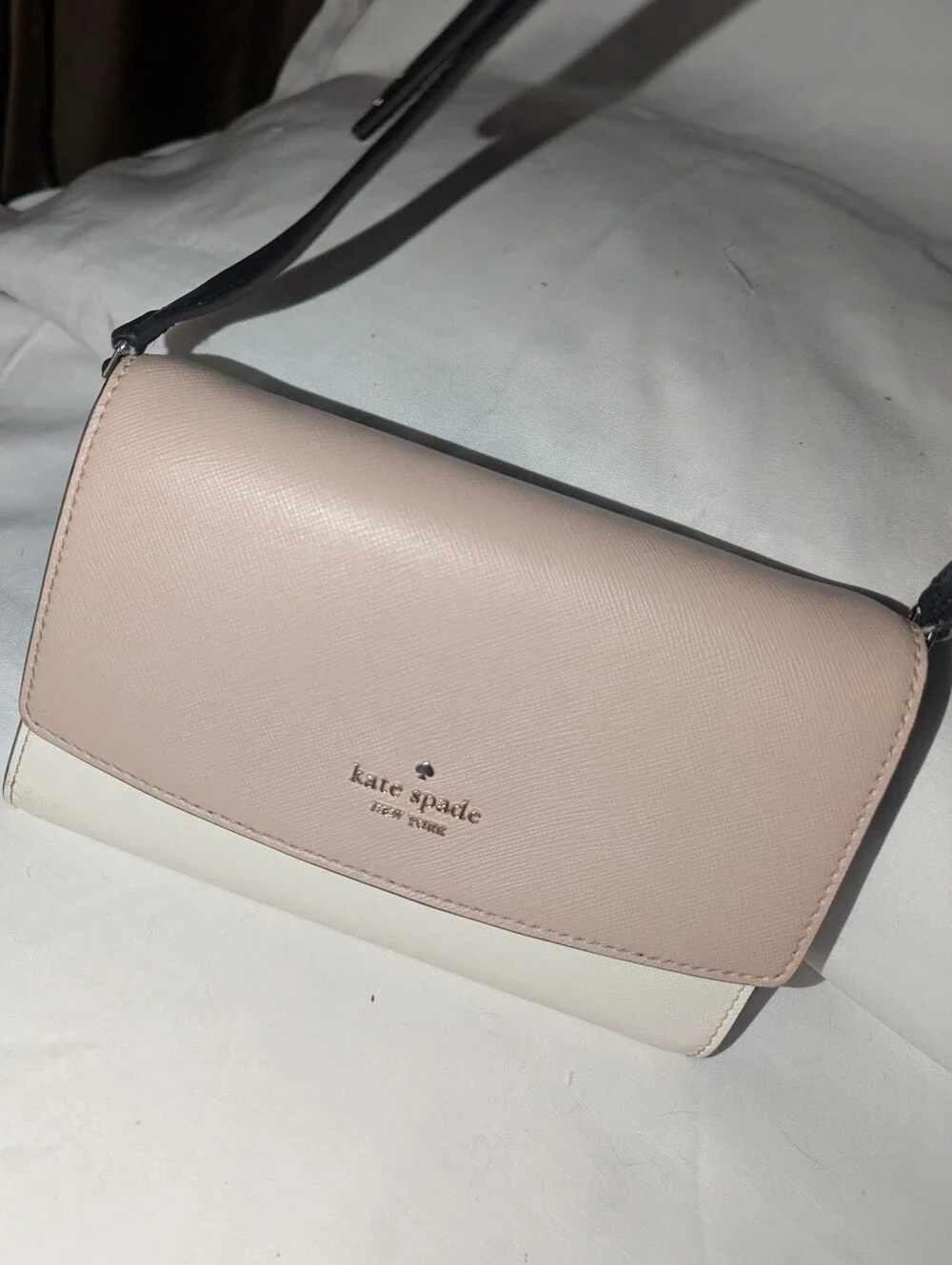 Kate Spade Staci  Colorblock Warm Beige Multi Small Flap Crossbody Bag